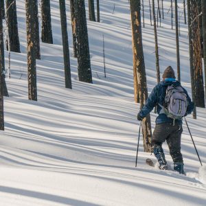 Making a fresh trail on Boulder